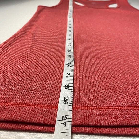 Reebok Racerback Ribbed Red Tank Top - Picture 7 of 7